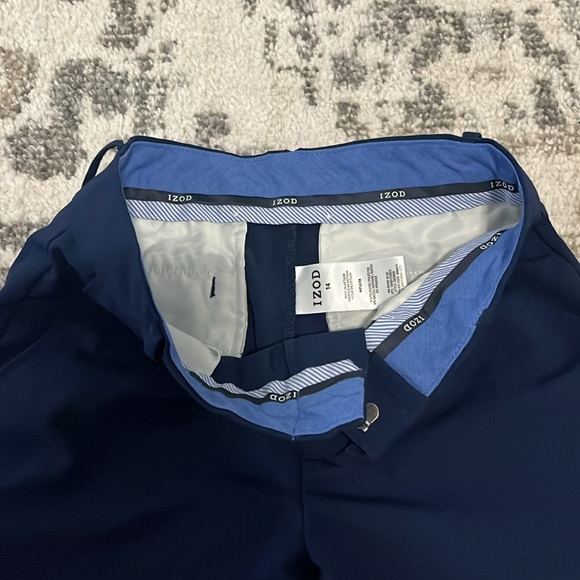 IZOD Boys' Stretch Suit Dress Pants - Blue Size 14 - Picture 2 of 4